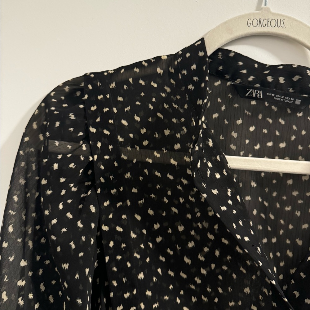Zara Black and White Women's Top - Picture 3 of 3